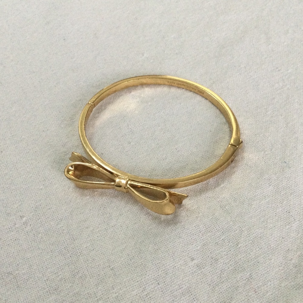 Gold Kate Spade Bow Bracelet Bangle
